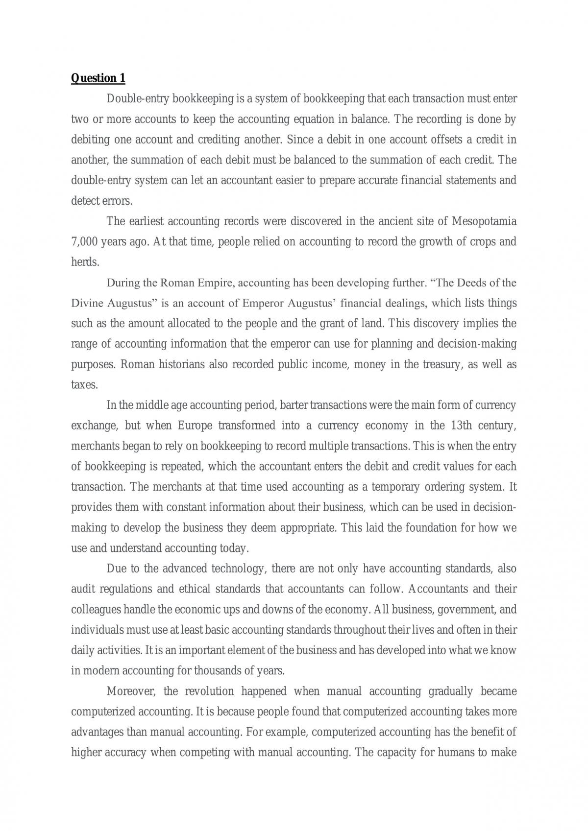 Double-entry Bookkeeping - Page 2