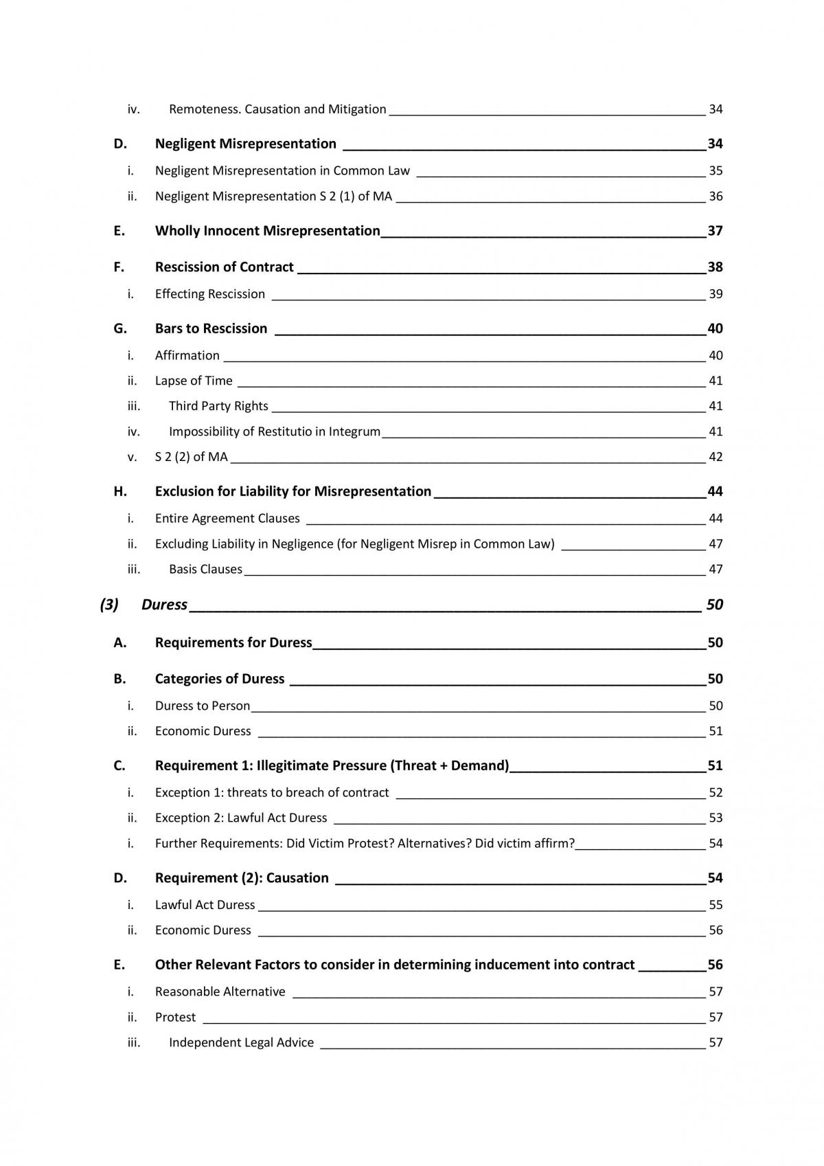 Contract Law 2 Full Study Notes - Page 2