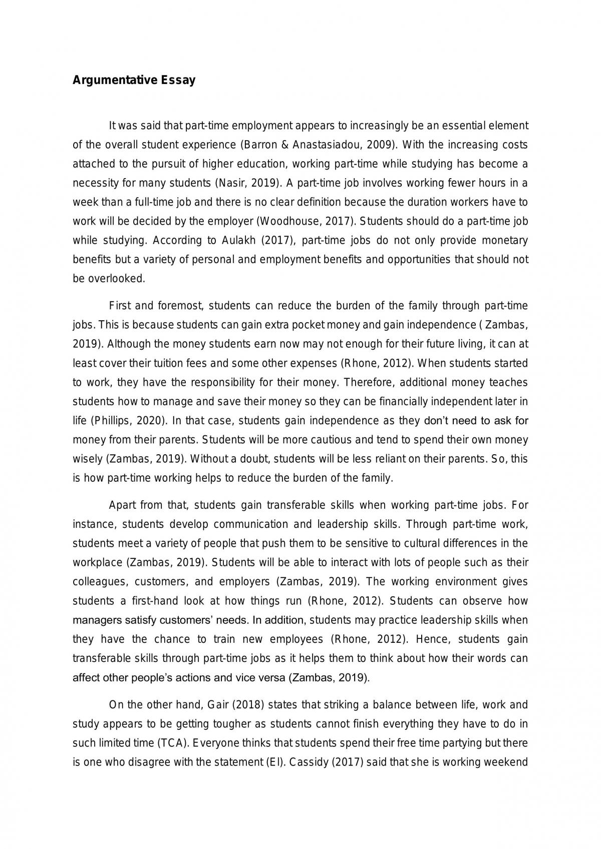 Argumentative essay - Page 5