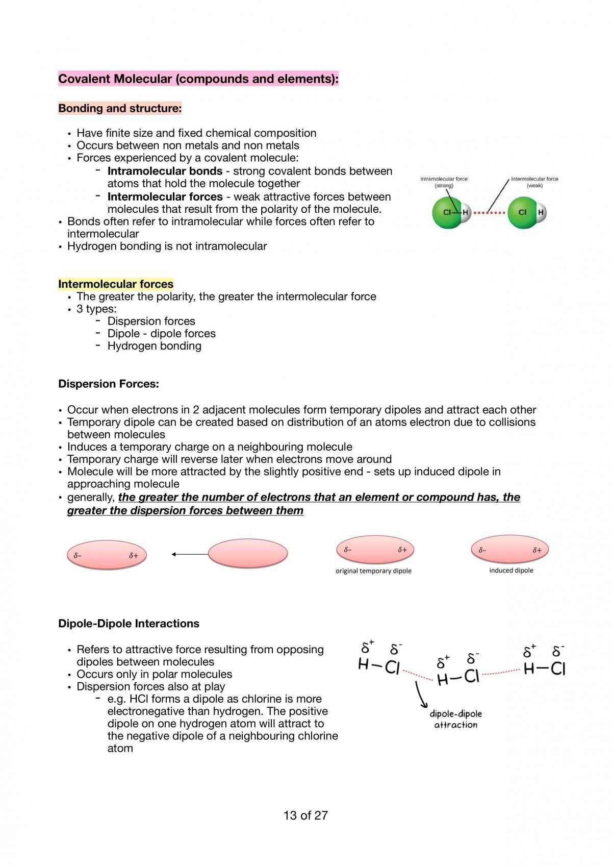 Chemistry prelim notes - Page 13