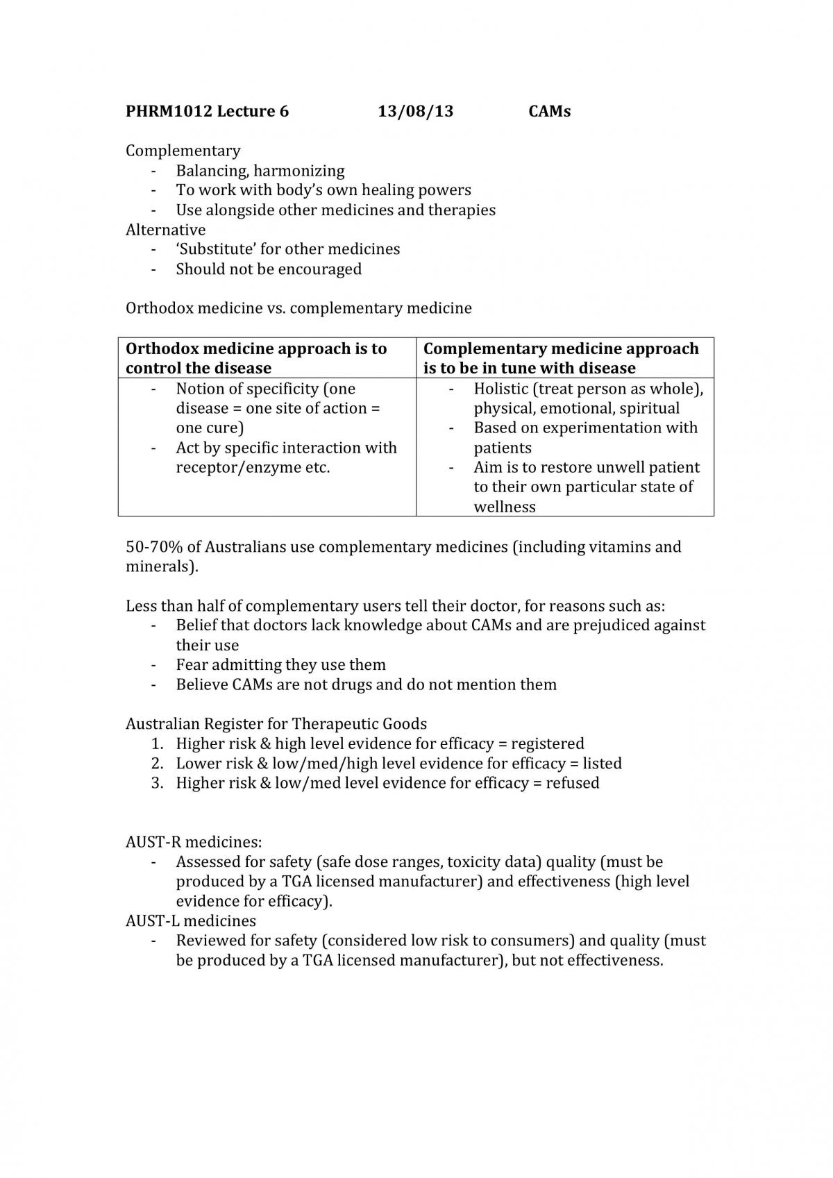 Study Notes for PHRM1012 - Page 11