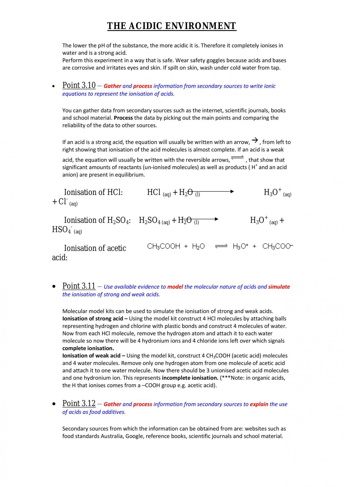 Acidic Environment Notes - Page 15