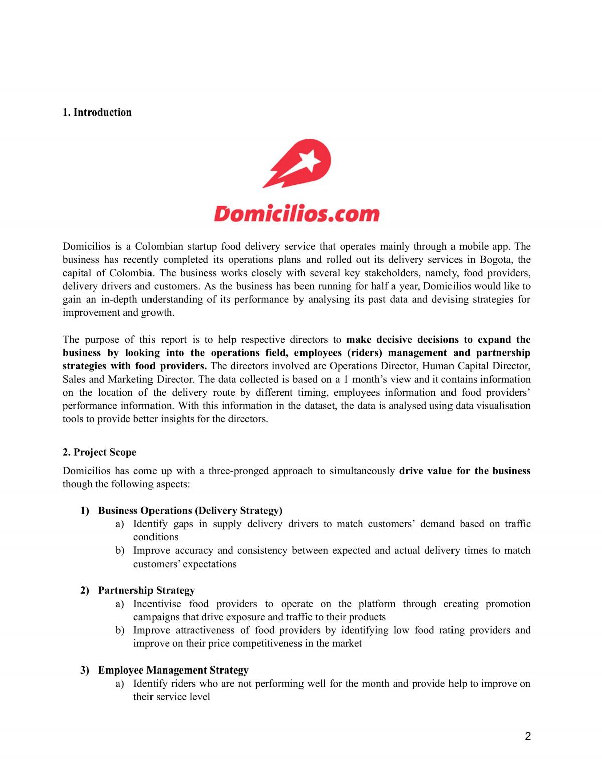 DOS4811 Project - Domicilios - Page 2