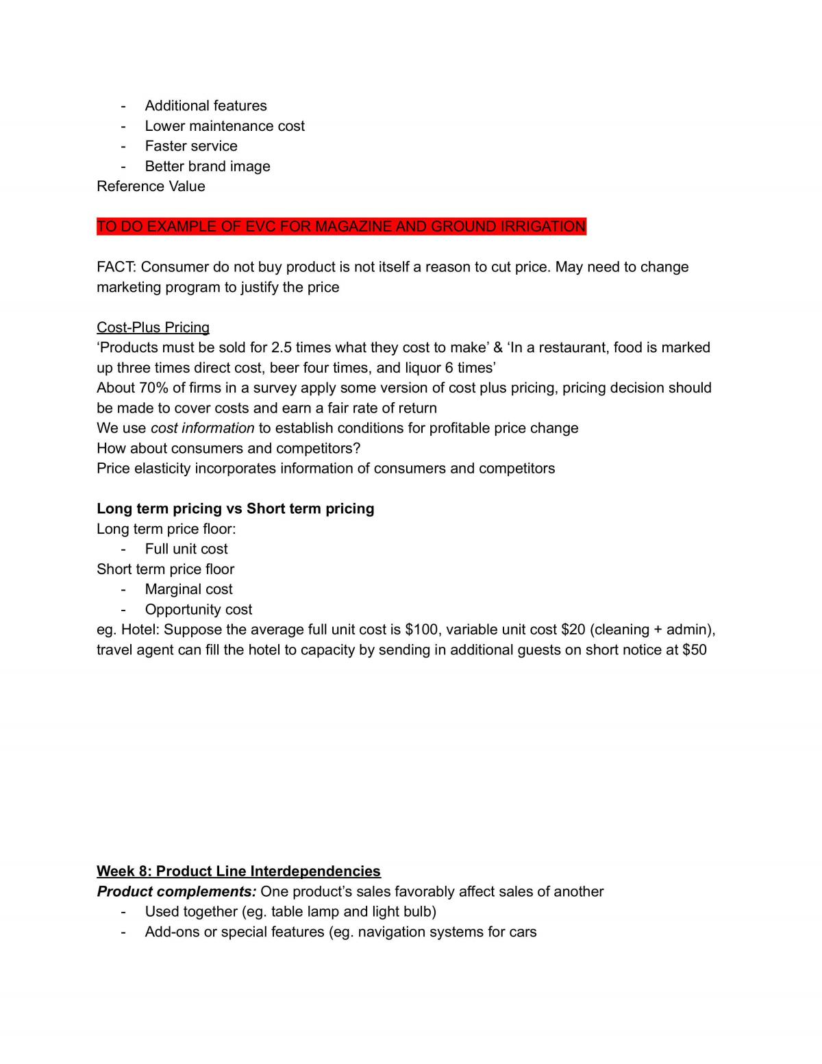 Set of notes for the module Marketing Strategy: Analysis and Practice - Page 16