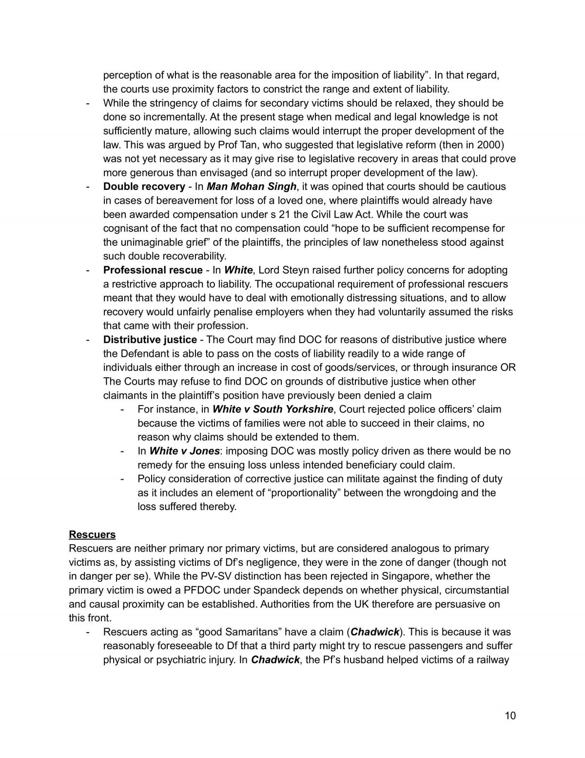 Torts Exam Paragraphs - Page 11