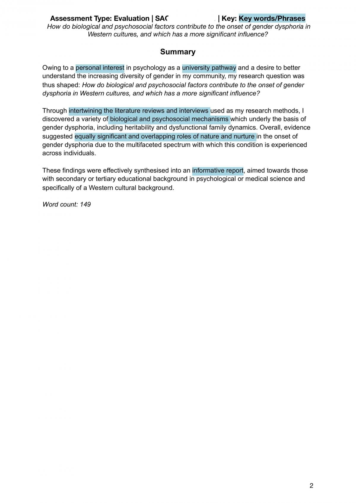 RP evaluation - Gender Dsyphoria - Page 2