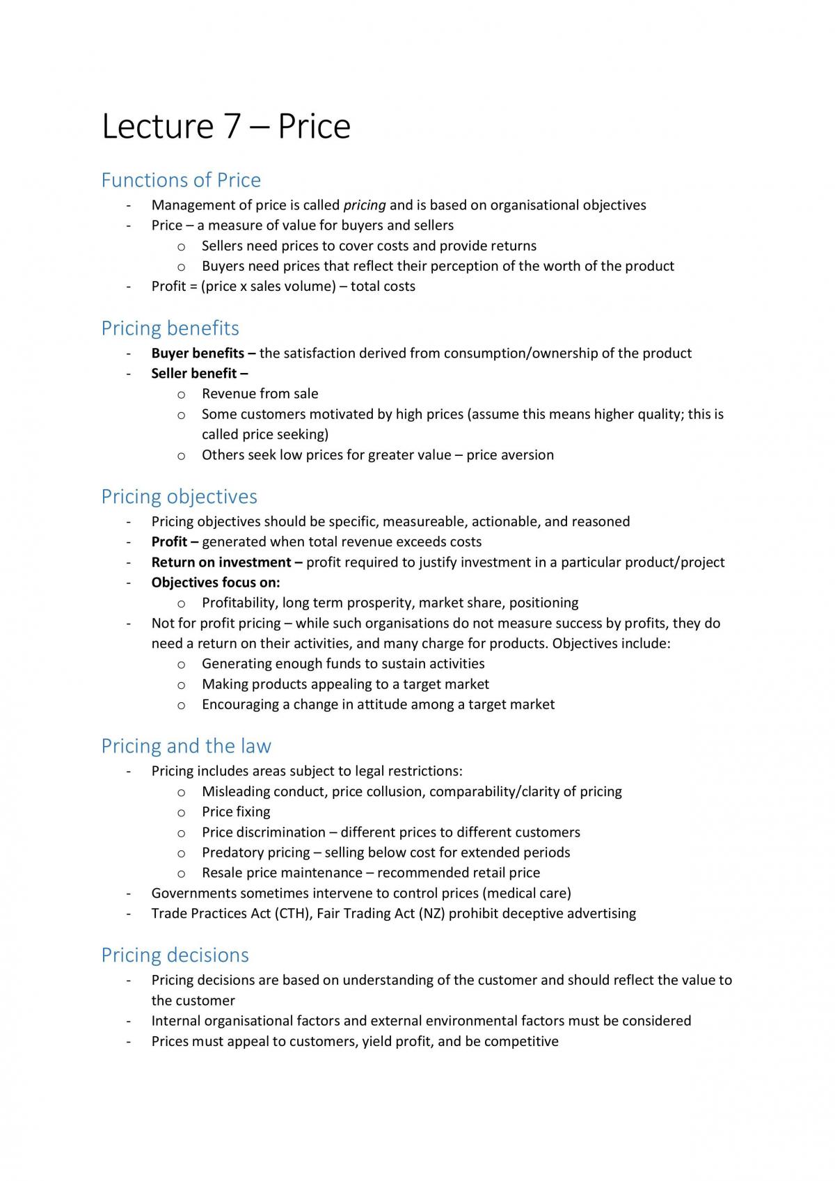 Marketing Foundations Complete Notes - Page 20