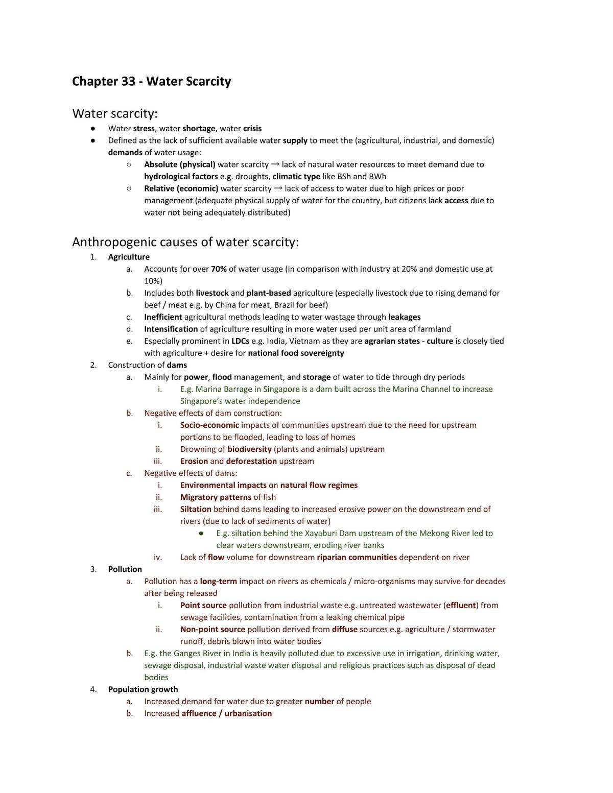 H2 Geography Notes - Page 49