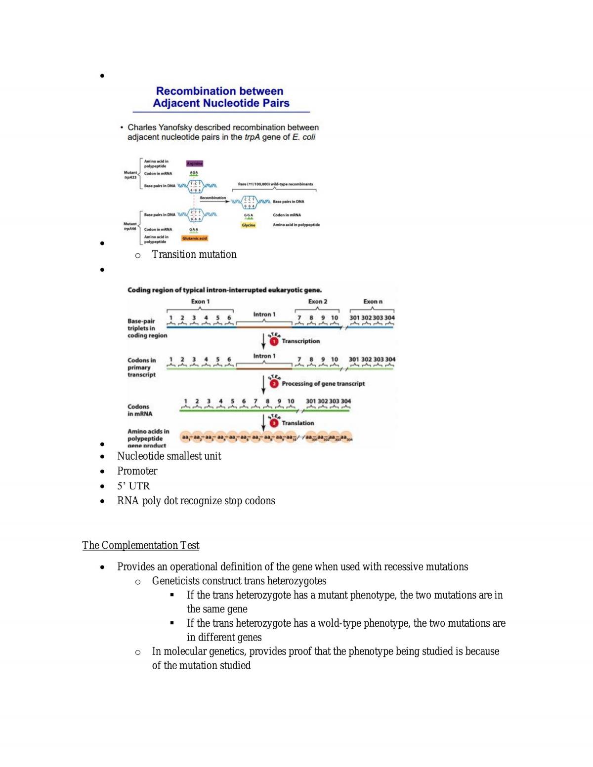 Complete Study Notes for Genetics BIOL2202  - Page 99