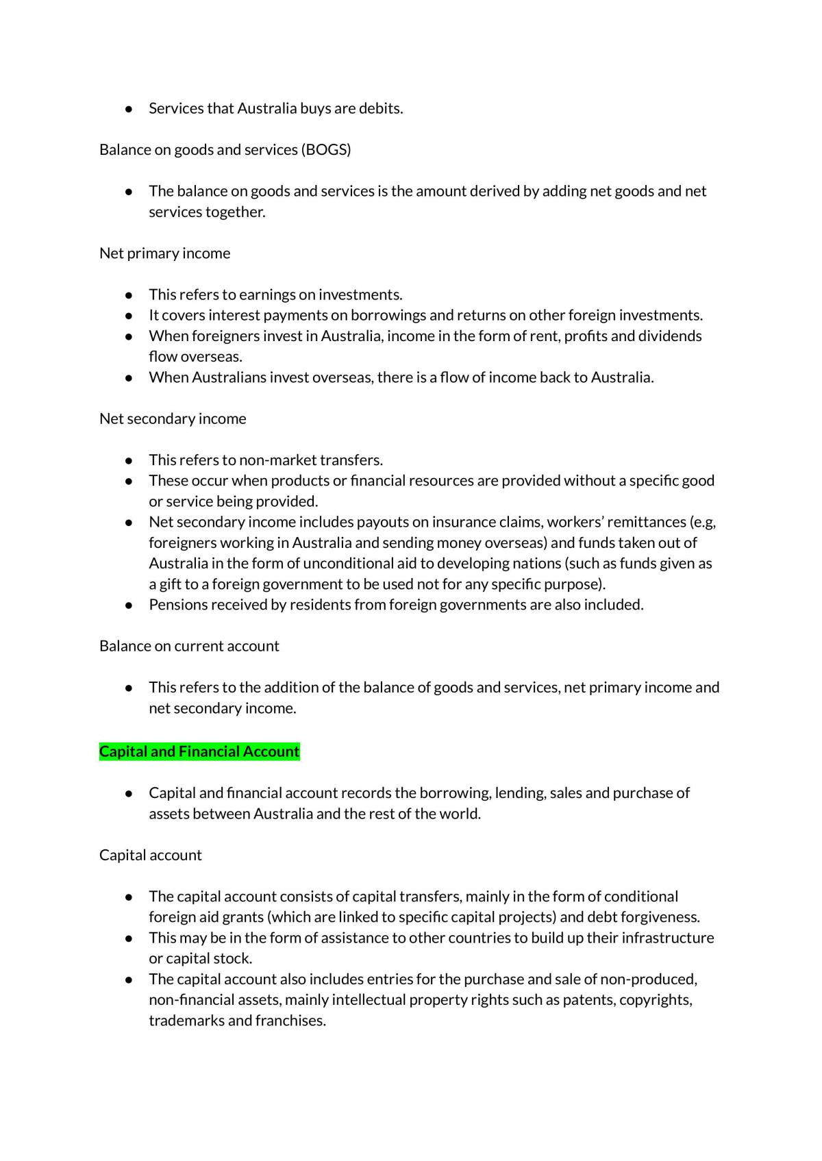Topic 2 Economics Study Notes  - Page 3