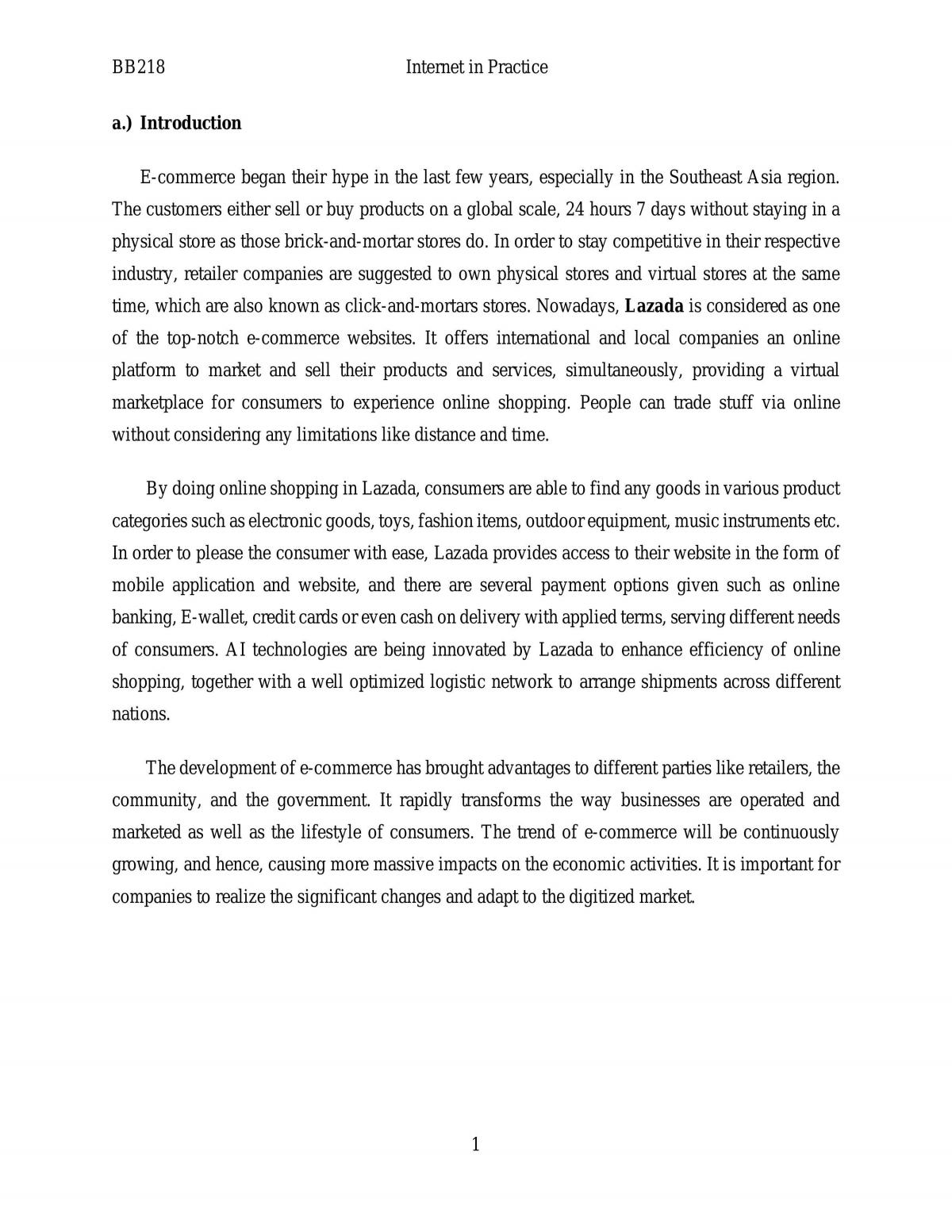 BB218 Internet in Practice (Lazada) - Page 2