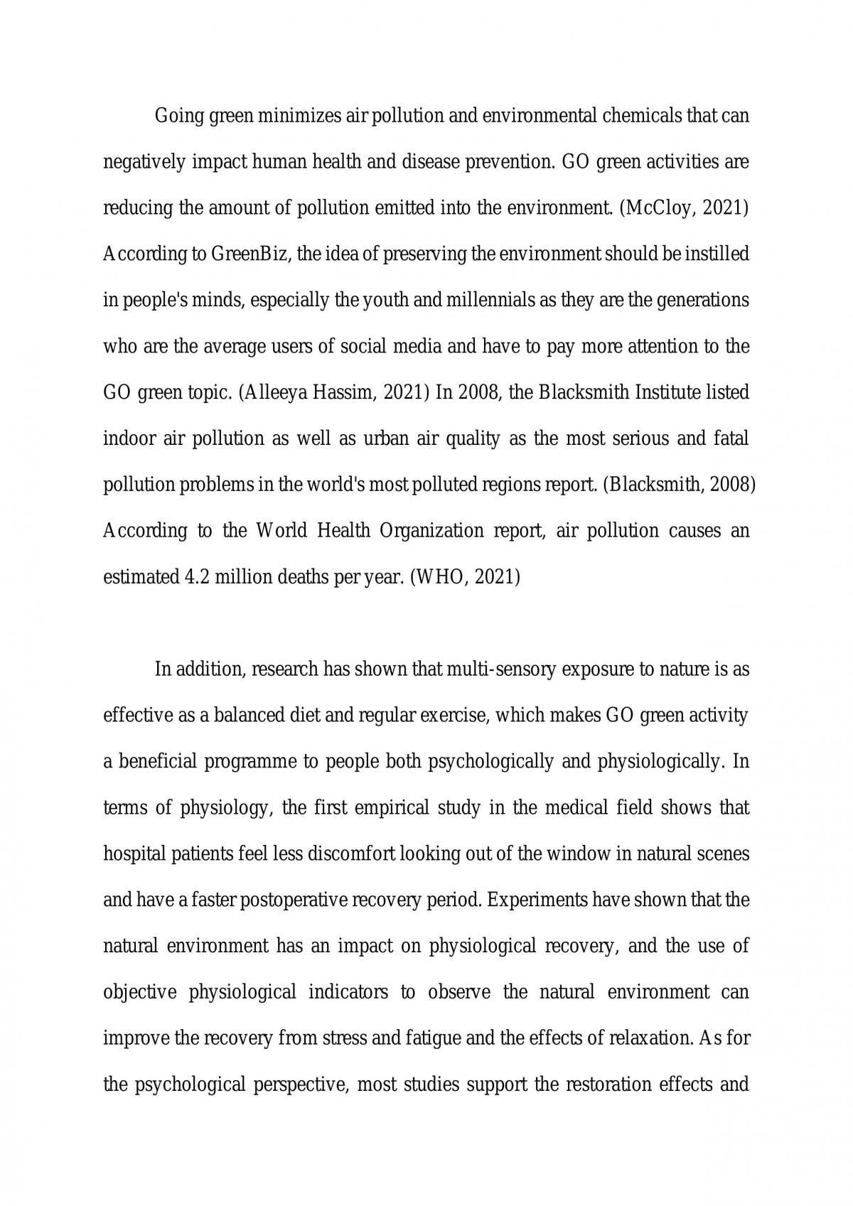 Problem Statement on the Environmental Issue that is emerging in Malaysia - Page 2