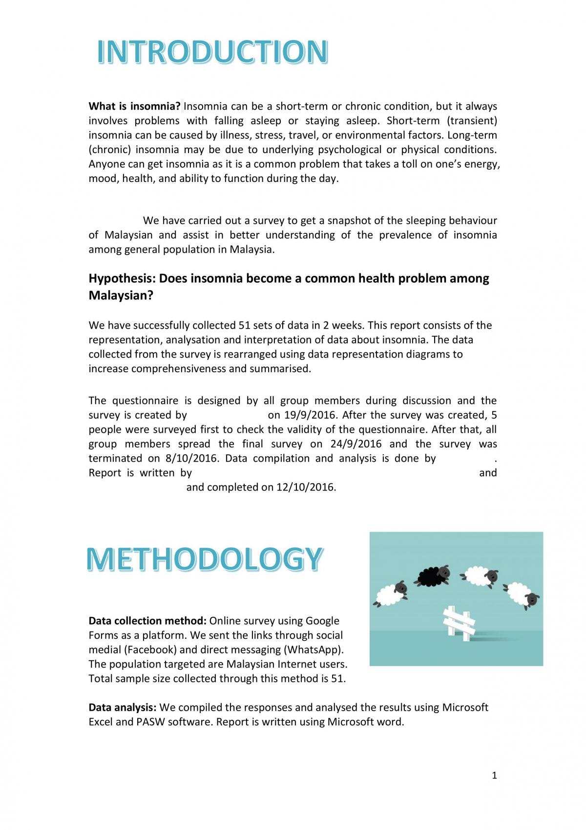 Insomnia Survey Report - Page 2
