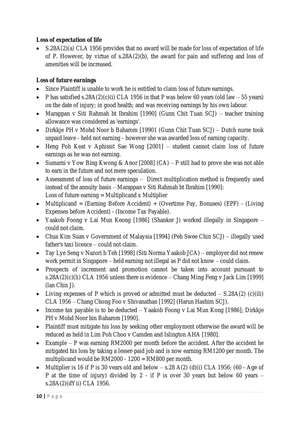 Tort Law Notes - Page 10