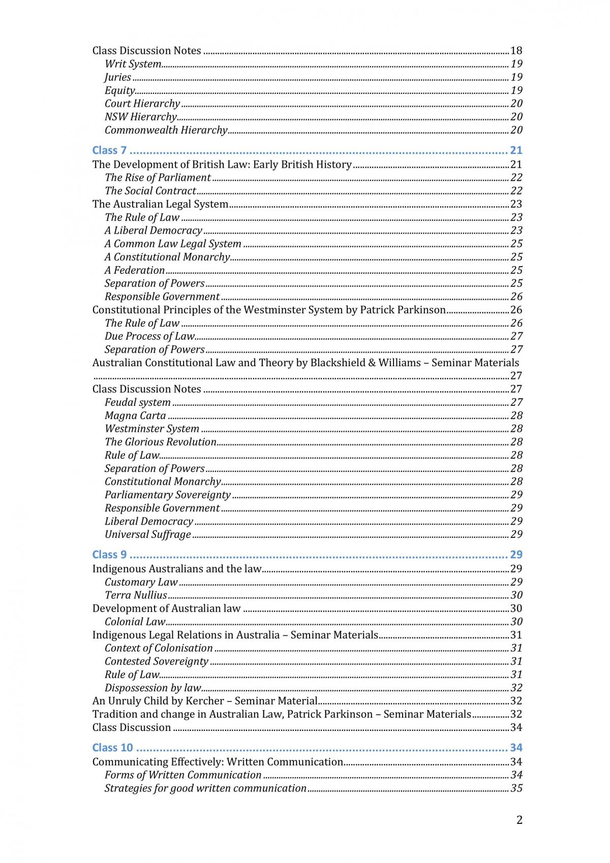 Foundations of Law Course Summary Notes - Page 2