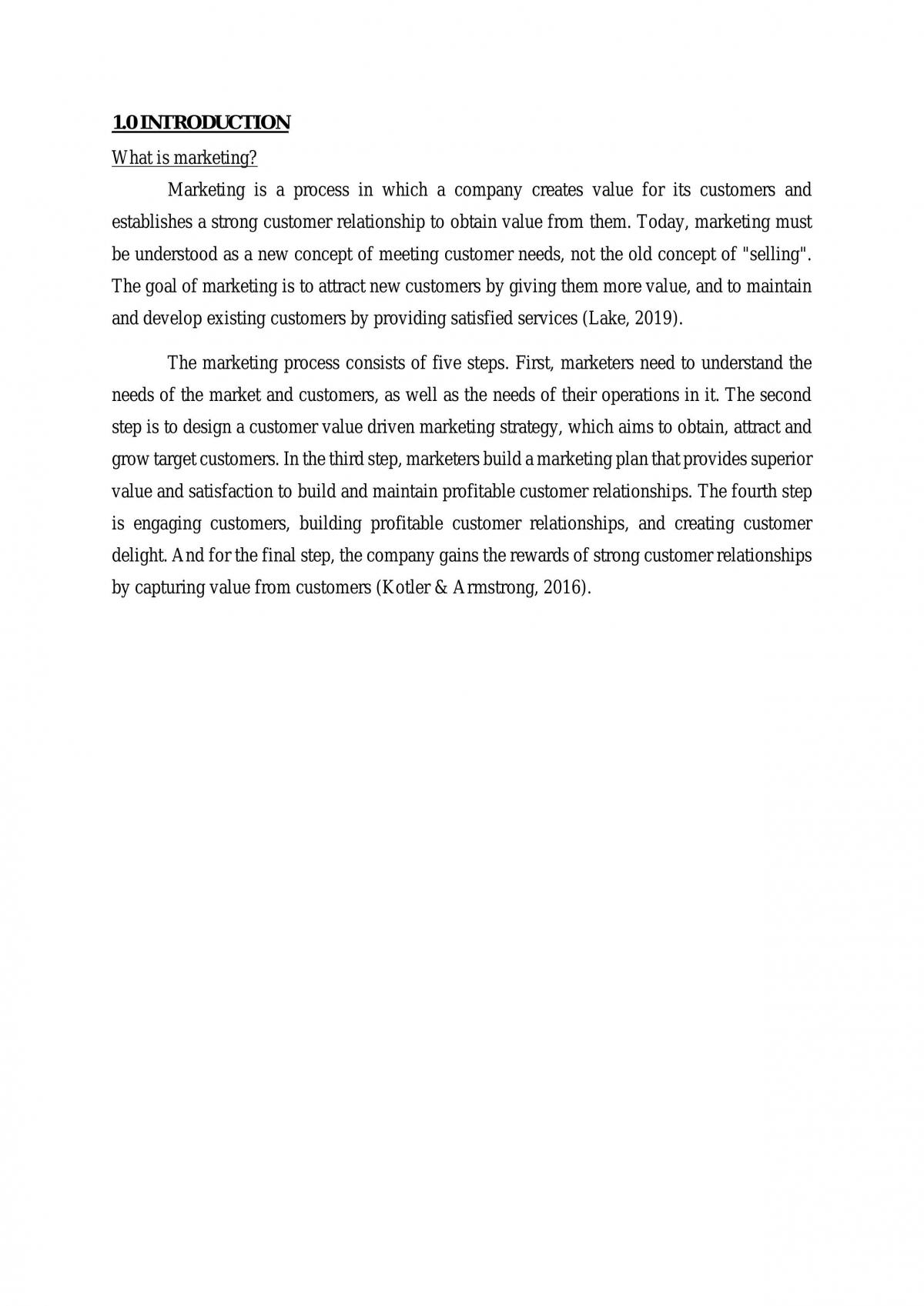 Marketing Principles Assignment - Page 2