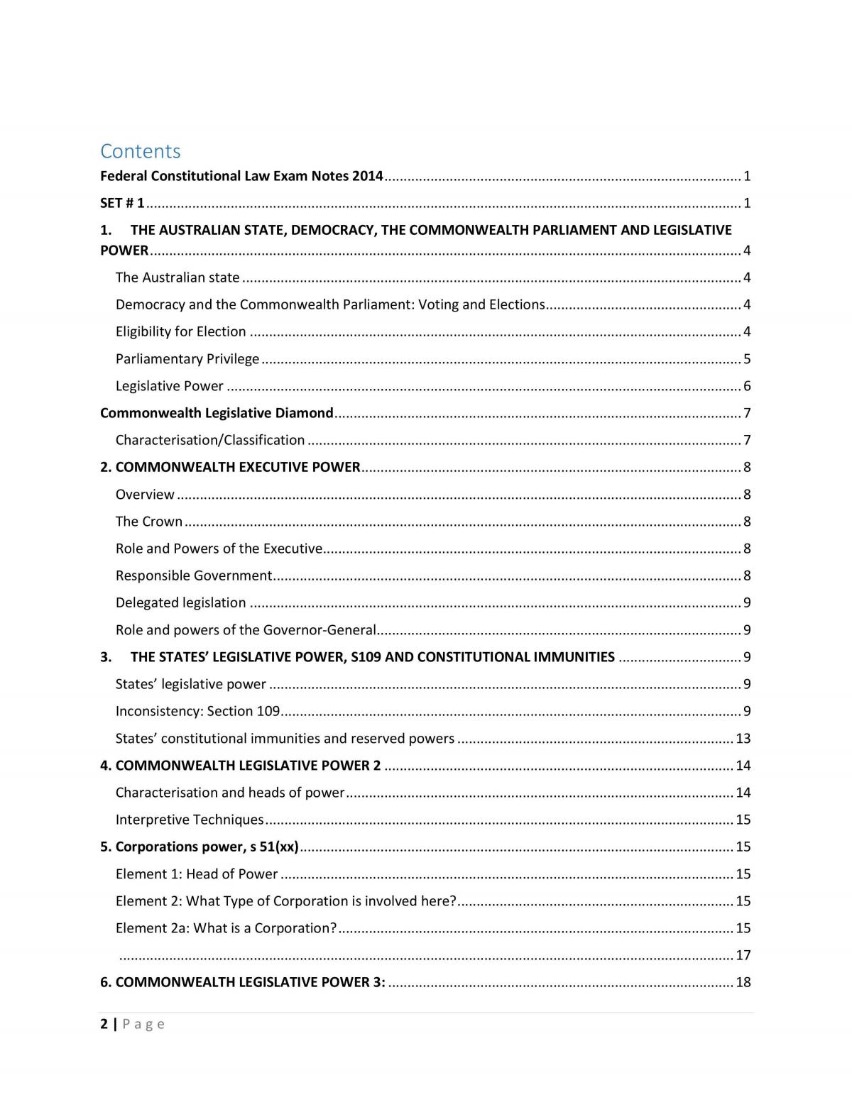 Federal Constitutional Law Exam Notes - Page 2