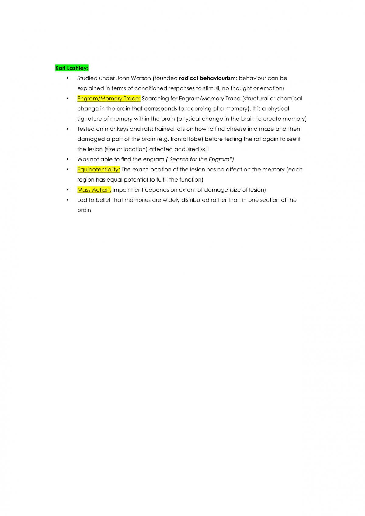 Mind, Brain & Behaviour I Notes - Page 30