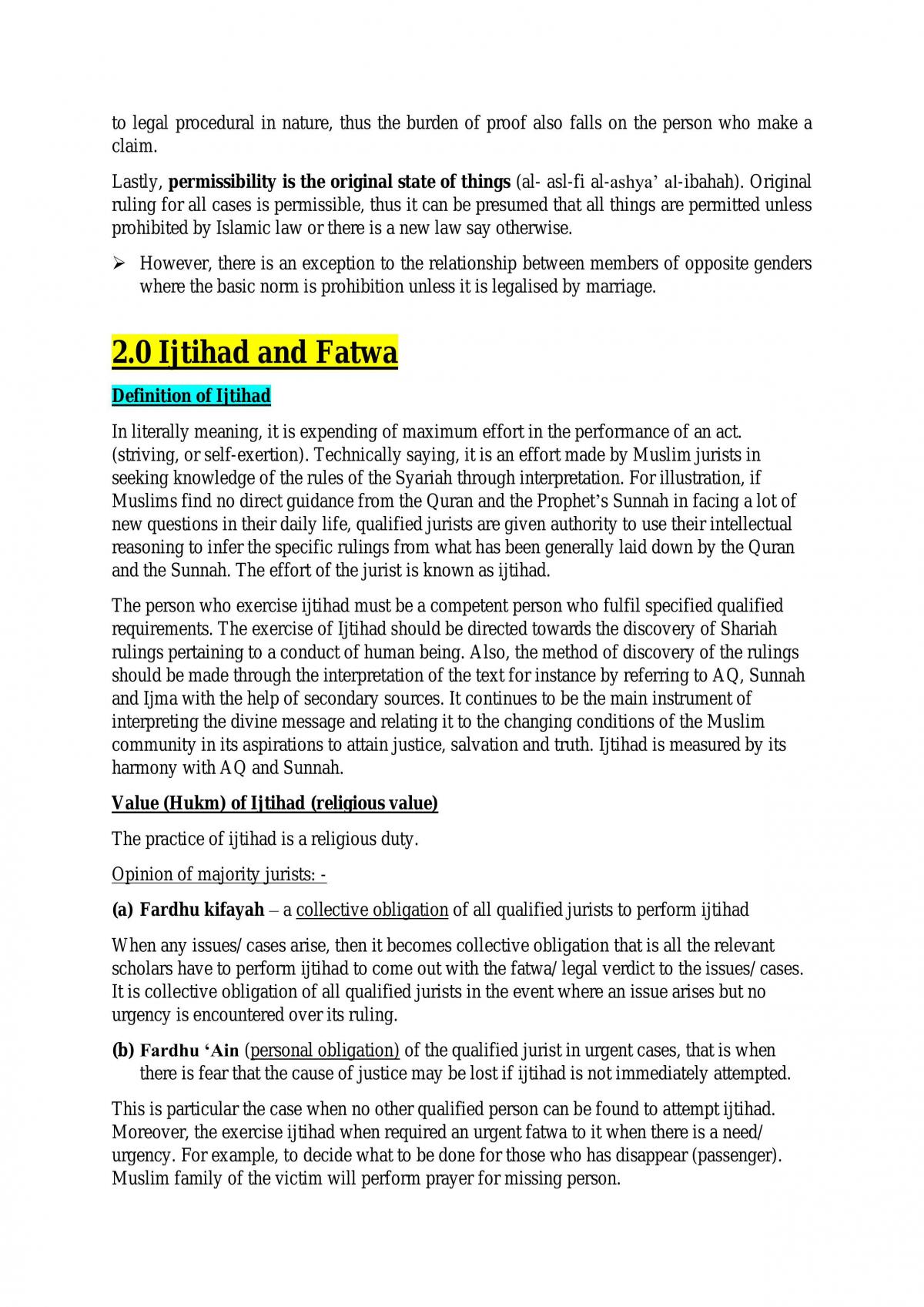 Islamic 1 Notes - Page 14