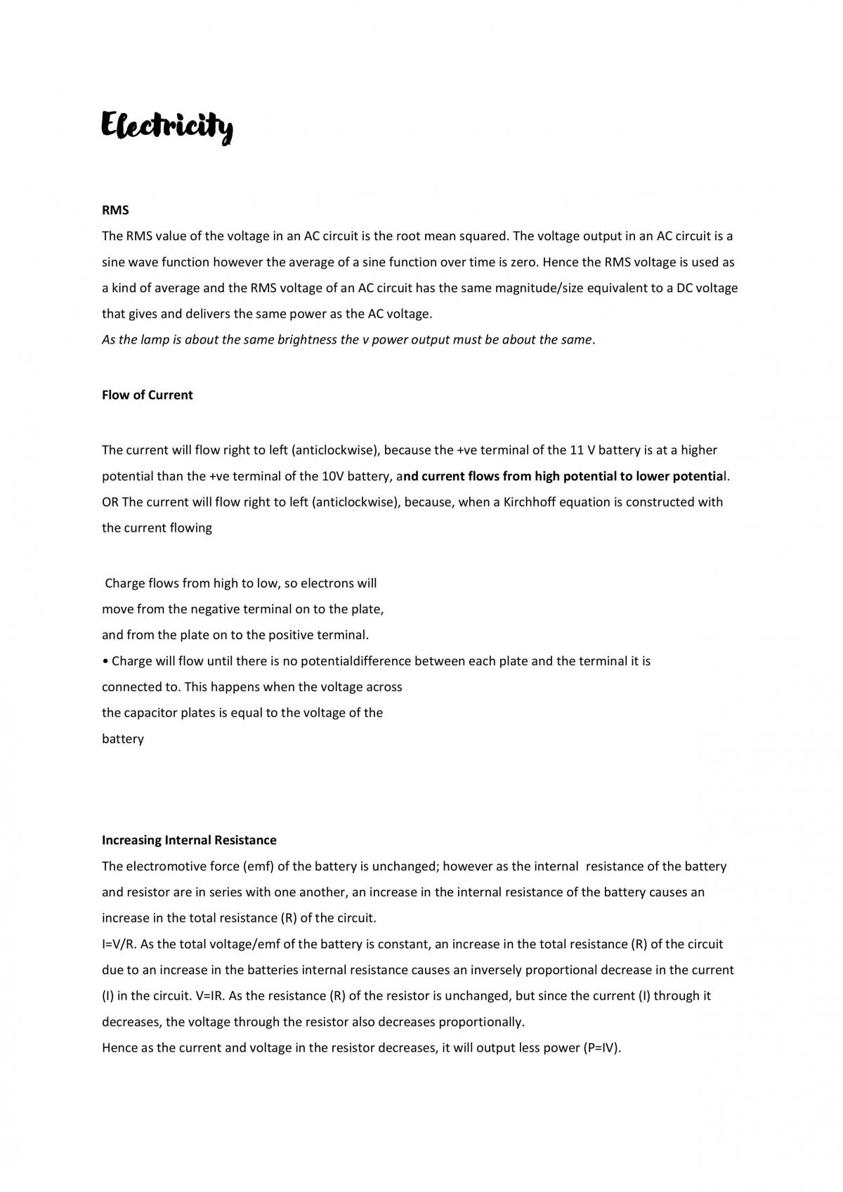Level 3 Physics - Electricity and Waves - Page 11