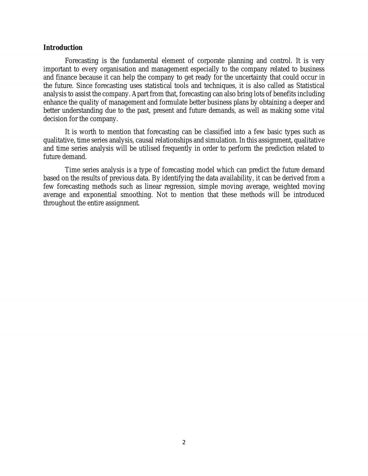 Systems Operations Planning, Schedule and Control Assignment - Page 2