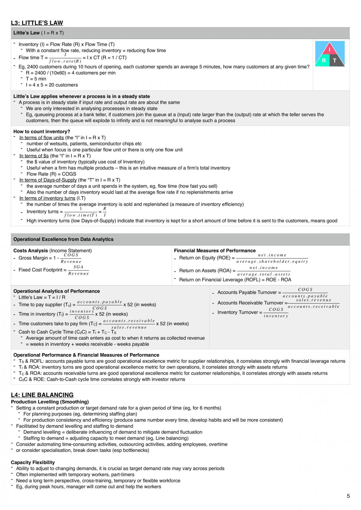 Operations Management Notes - Page 5