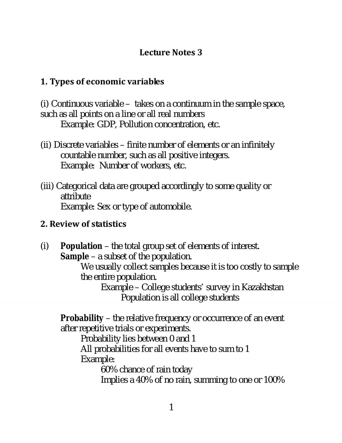 Data Analysis and Economic Forecasting Notes - Page 25