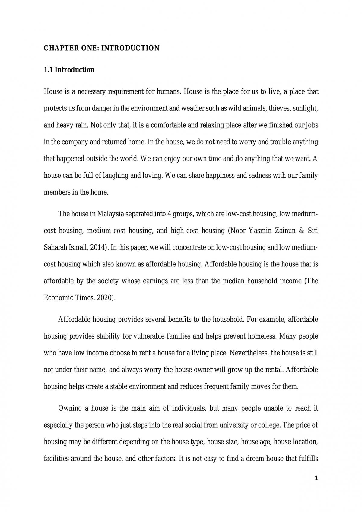 Affordable Housing: Issues and Challenges  - Page 2