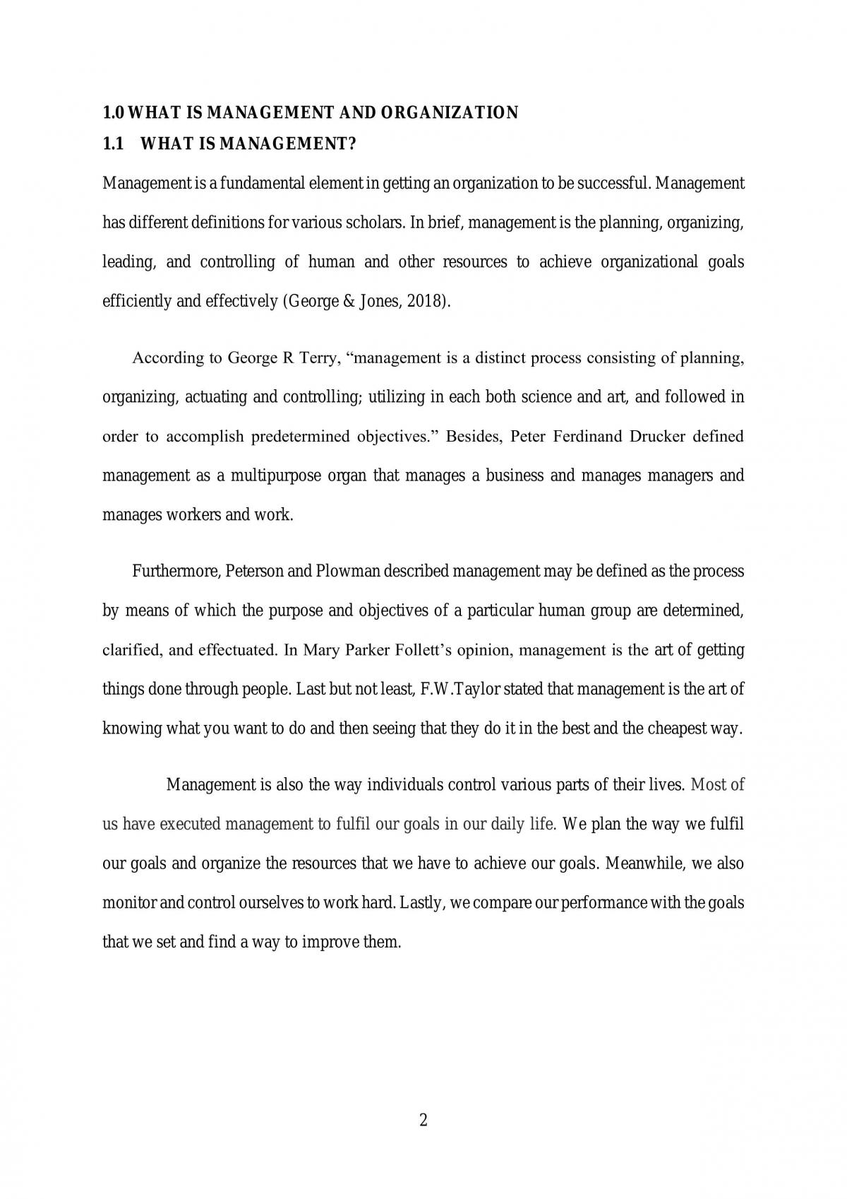 The Importance of Management in Organization - Page 2