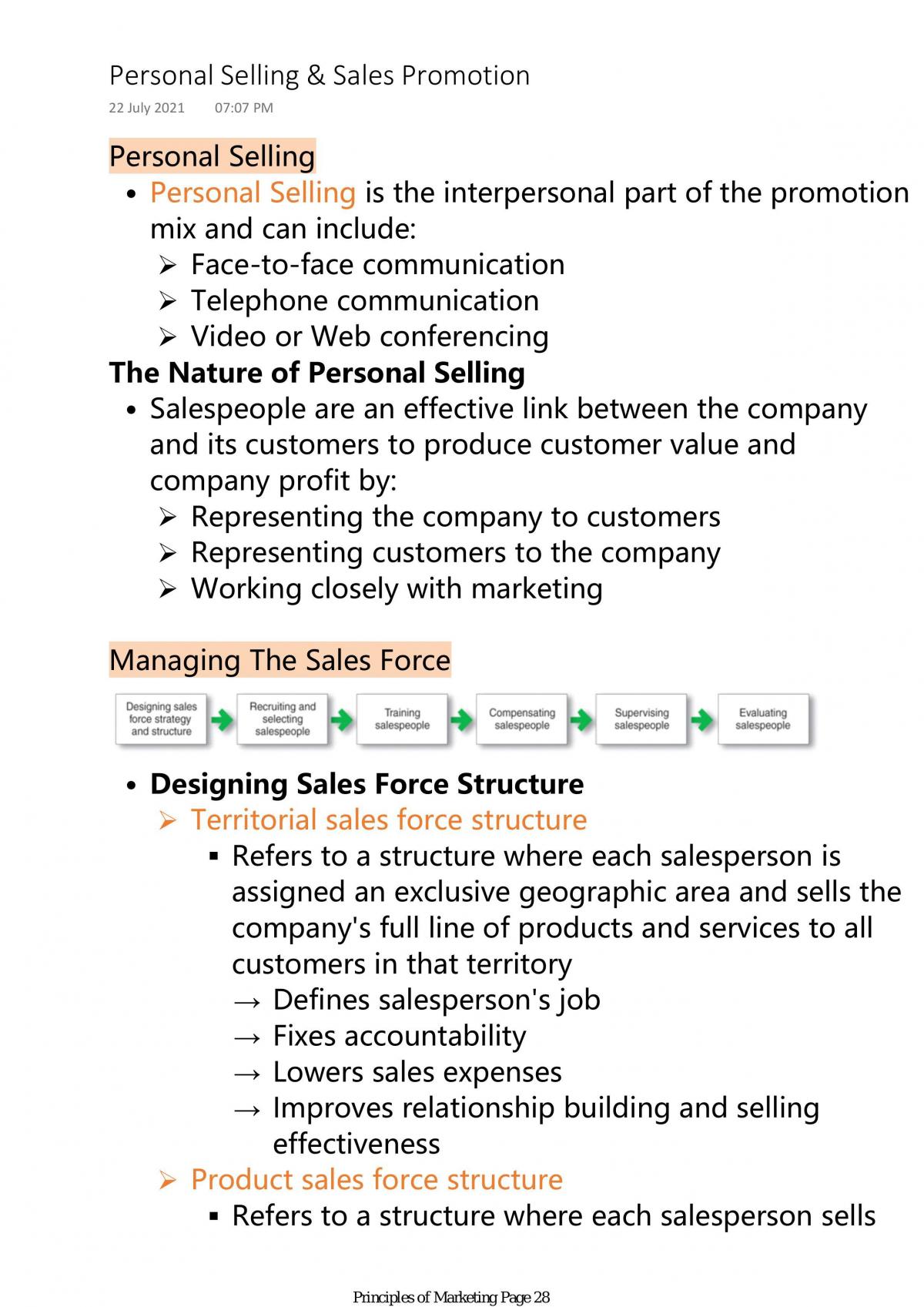 Principles of Marketing Study Note - Page 28