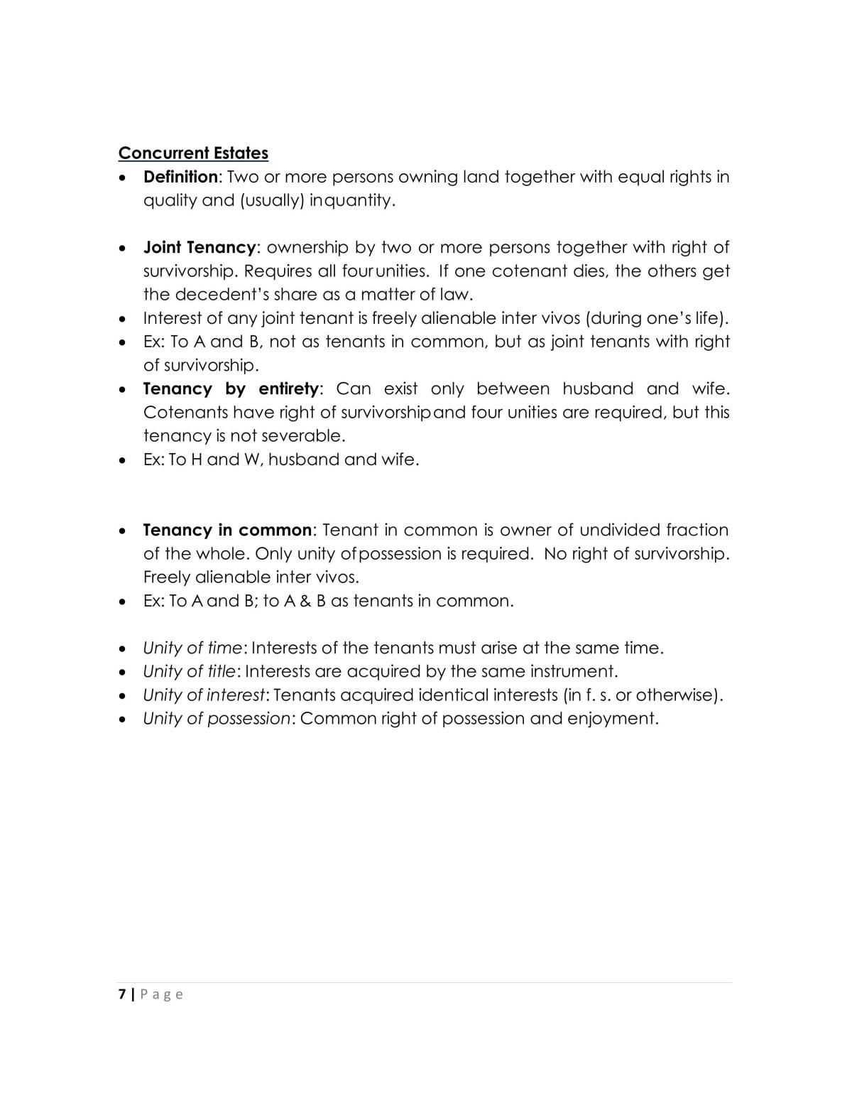 Property Law Notes - Page 7