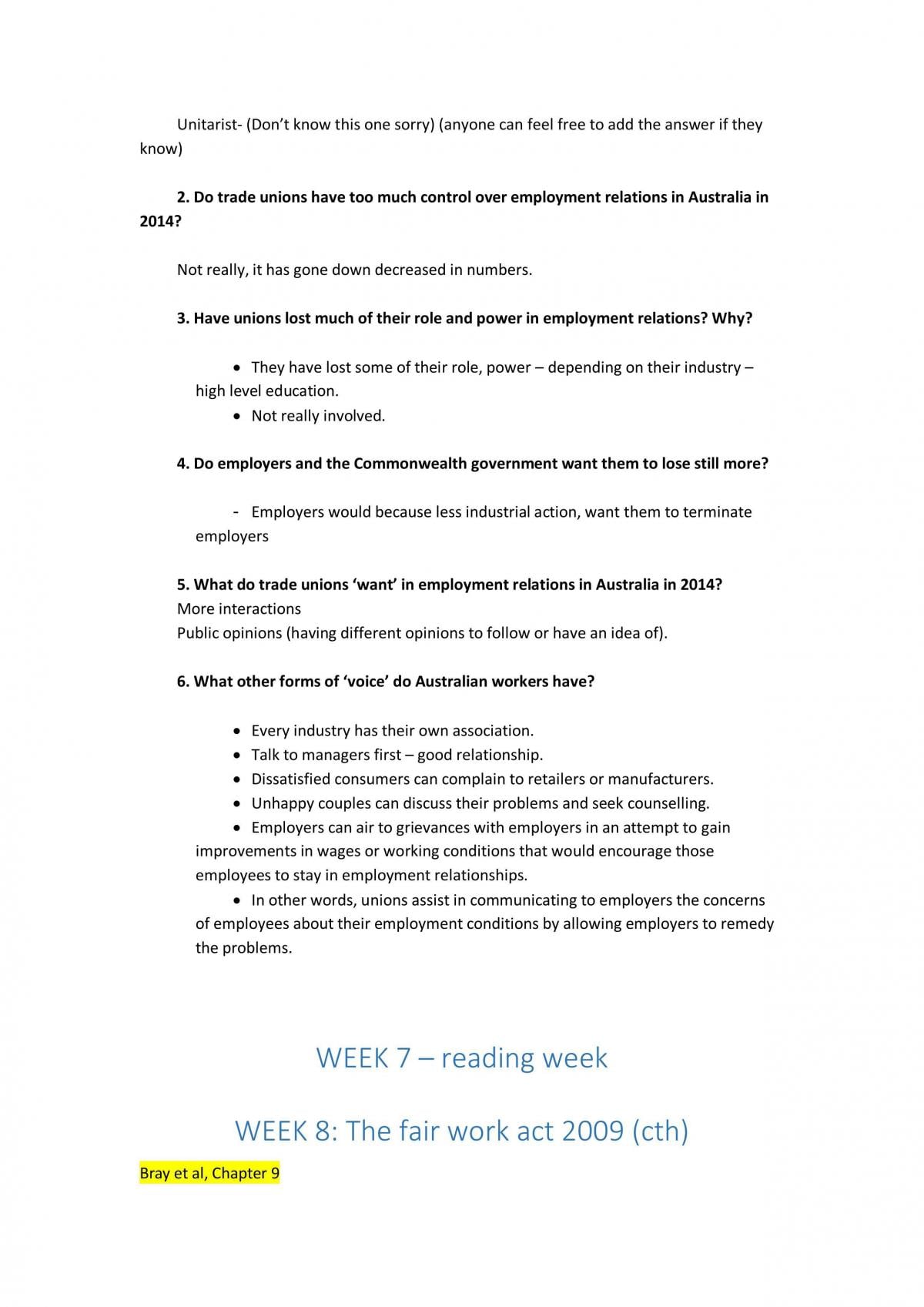 WORK1003 Tutorial and Reading Study Notes - Page 33