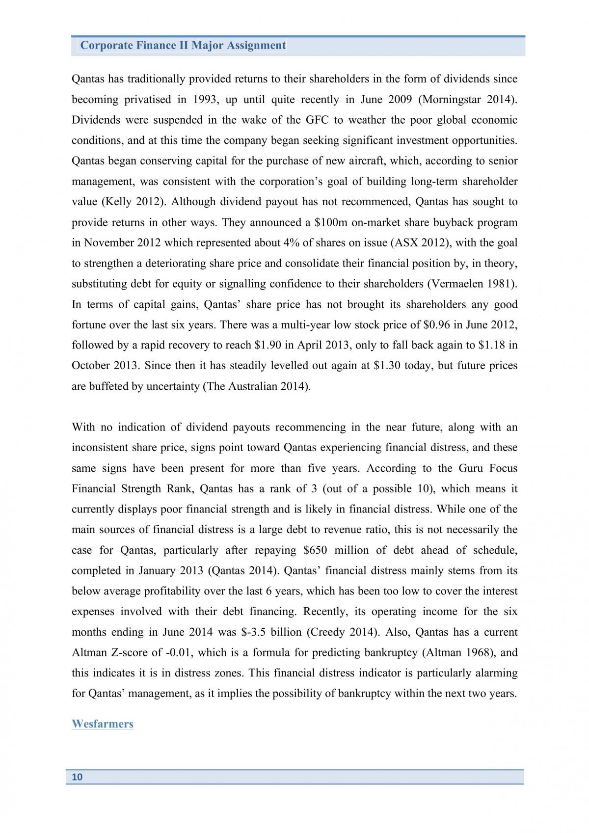 FINC2012 Major Assignment - Page 10