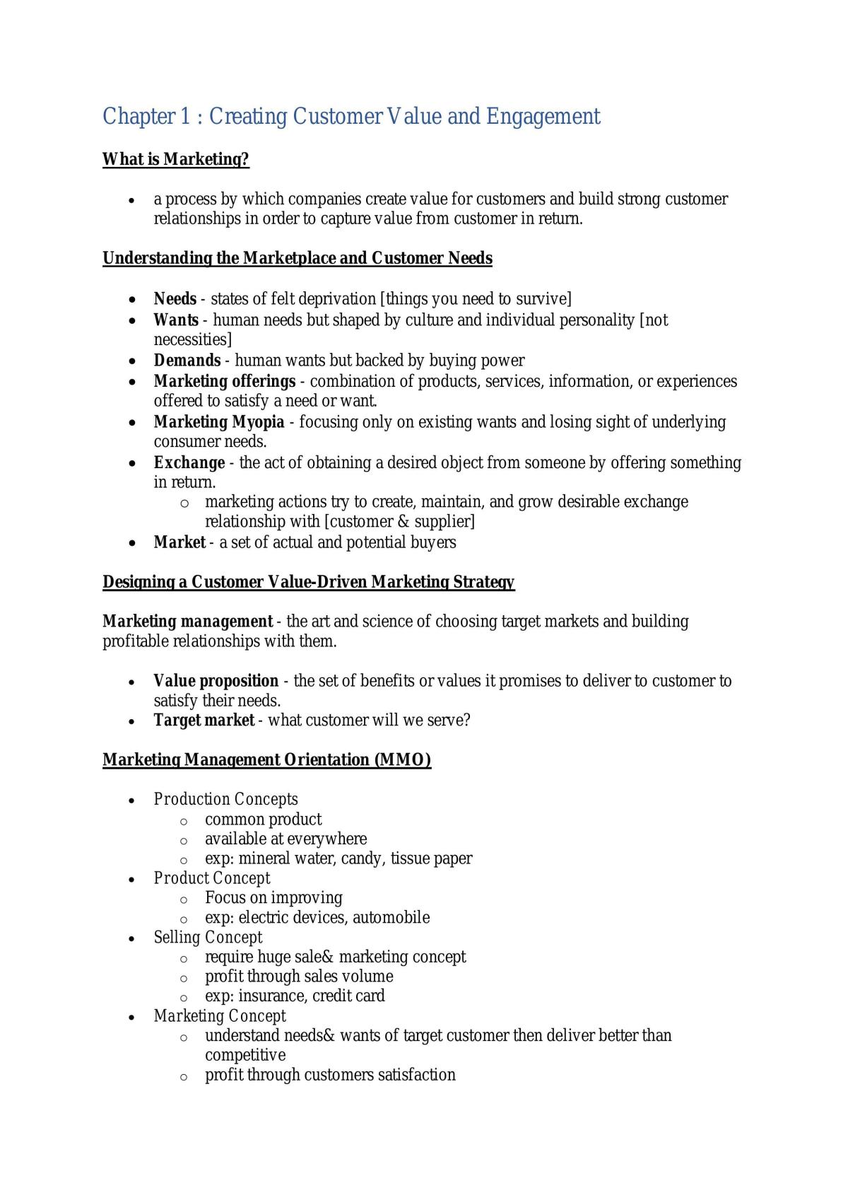 Principles of Marketing Full Notes - Page 2