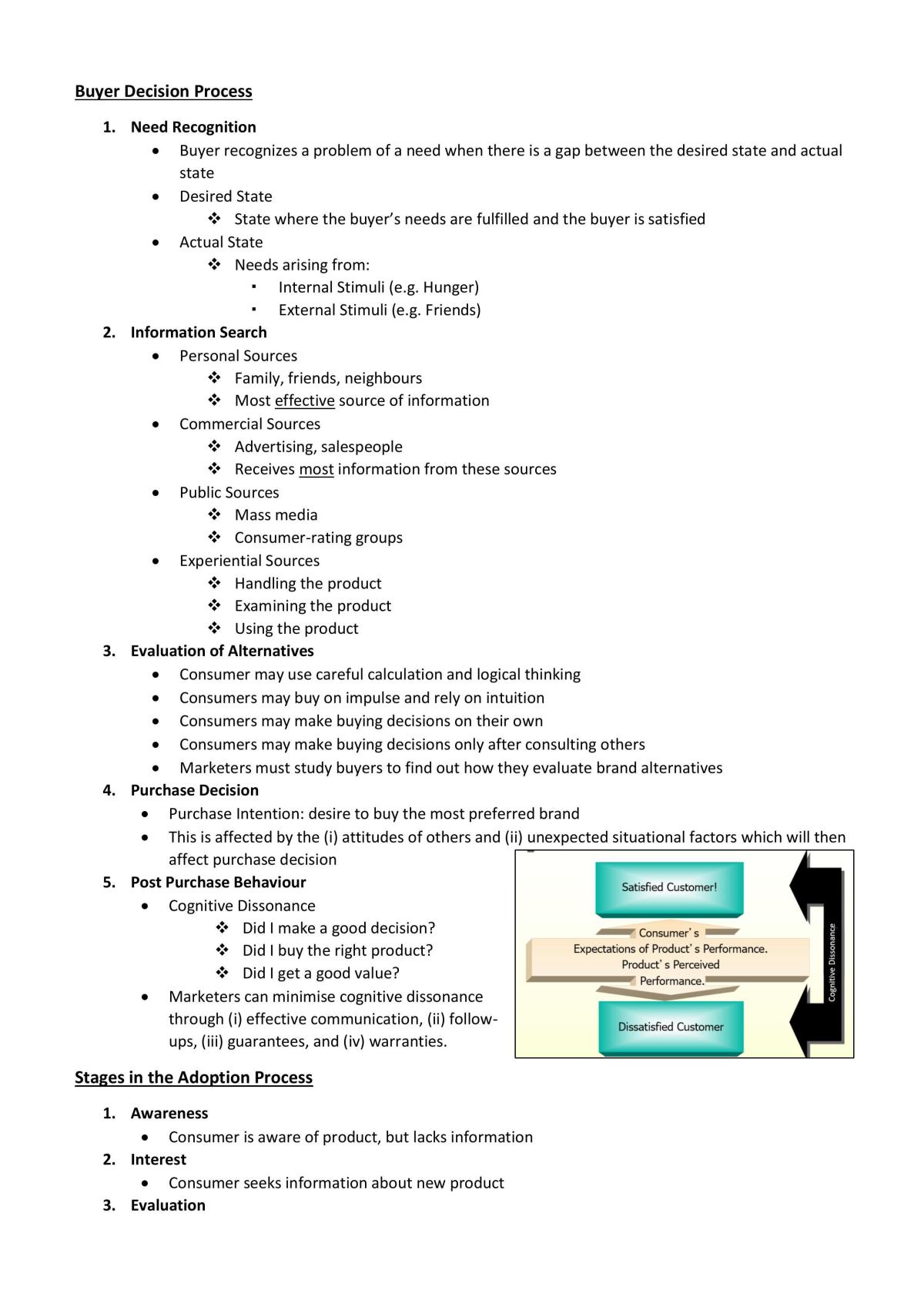 MKTG101 Full Set Notes - Page 34