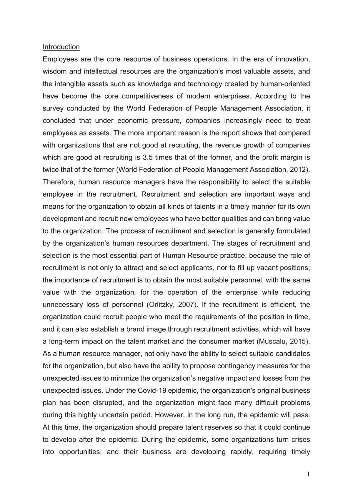 Human Resource Practice Essay - Page 2