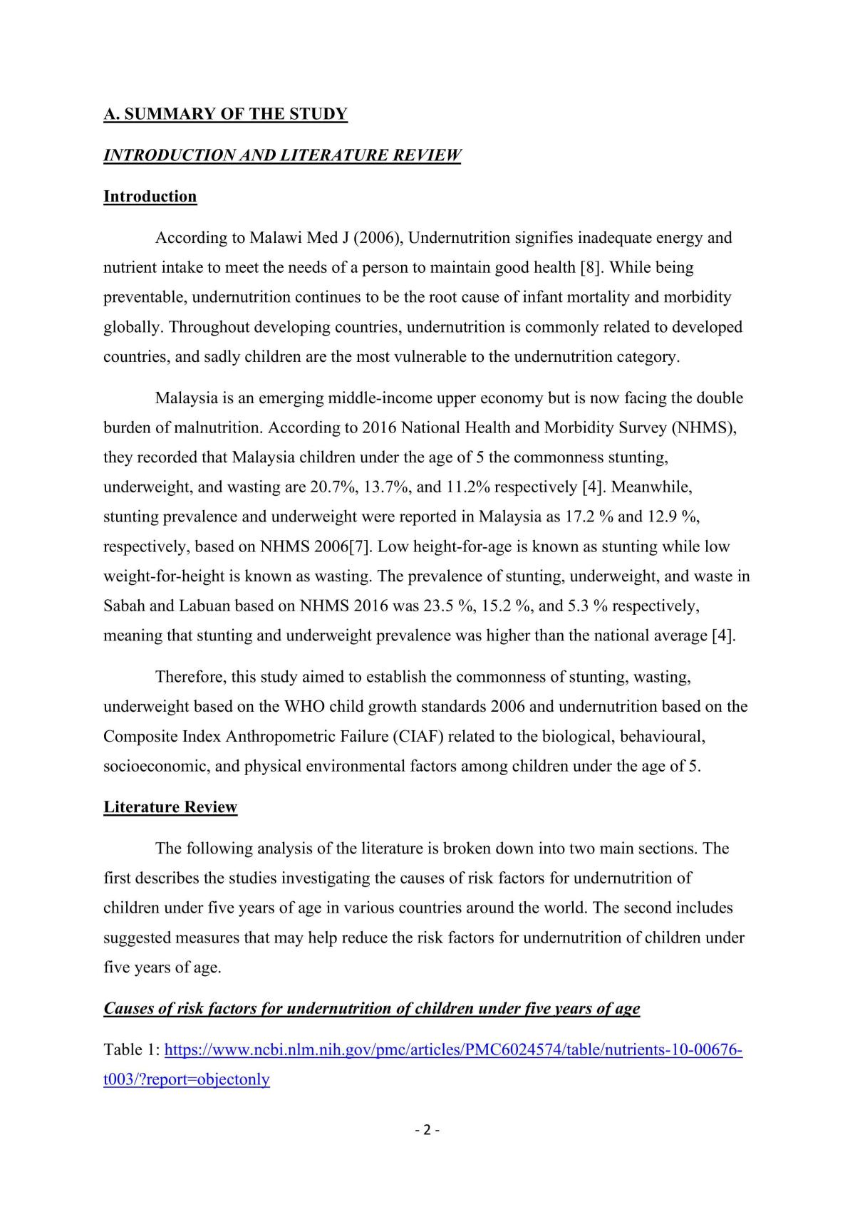 Case Study about Undernutrition - Page 2
