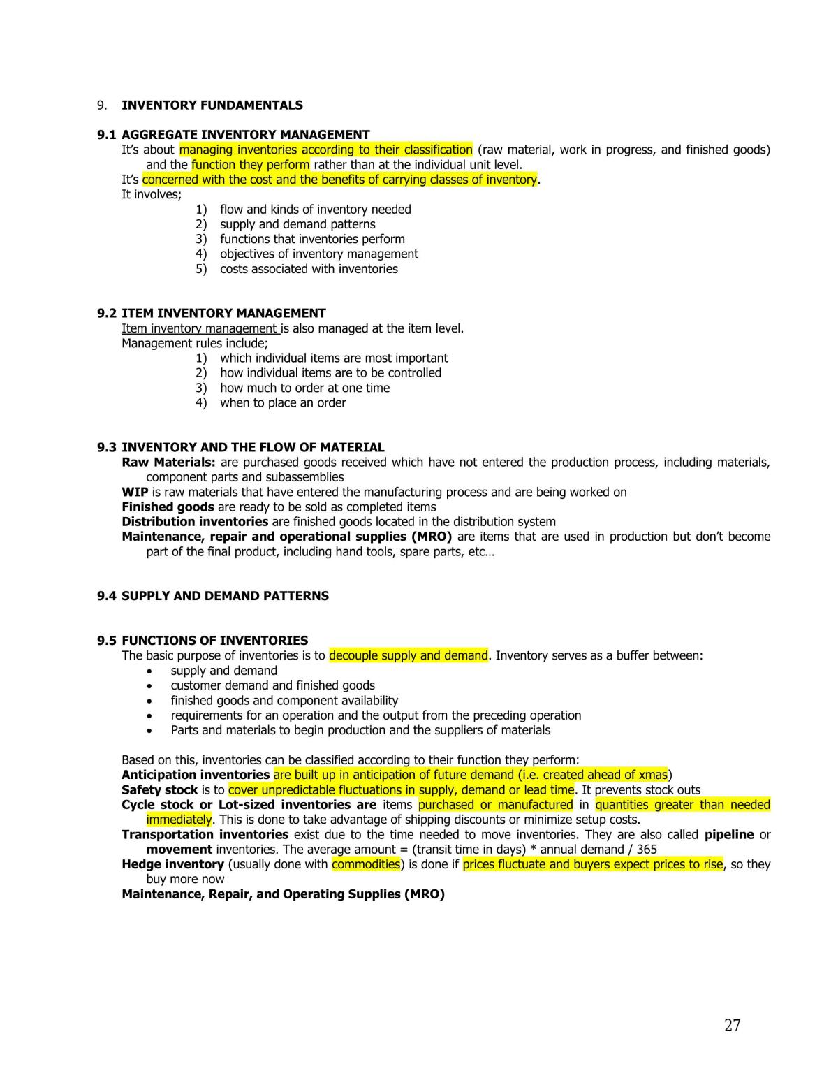 Operations Management Notes - Page 26
