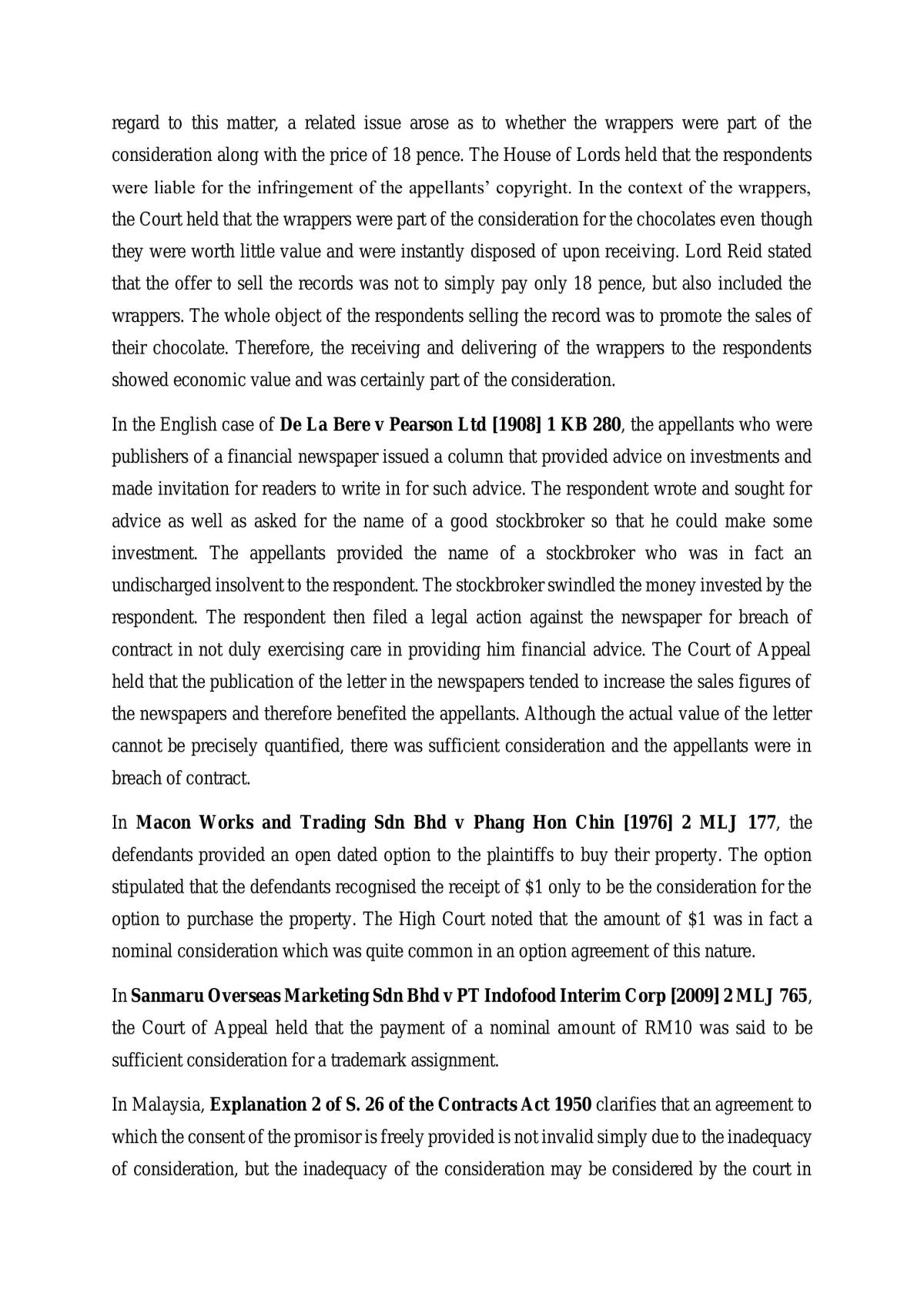 Contract Law I Study Notes - Page 42