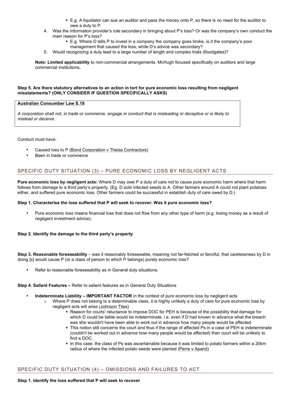 Torts A Notes - Page 10