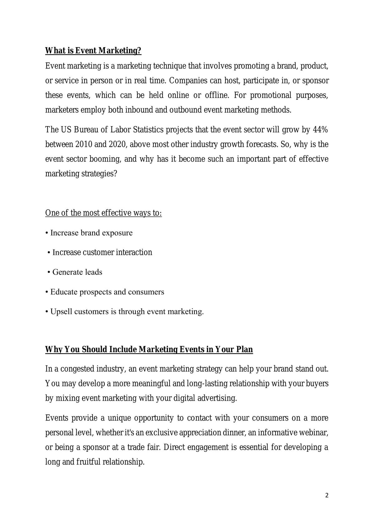 Event Marketing Notes - Page 2