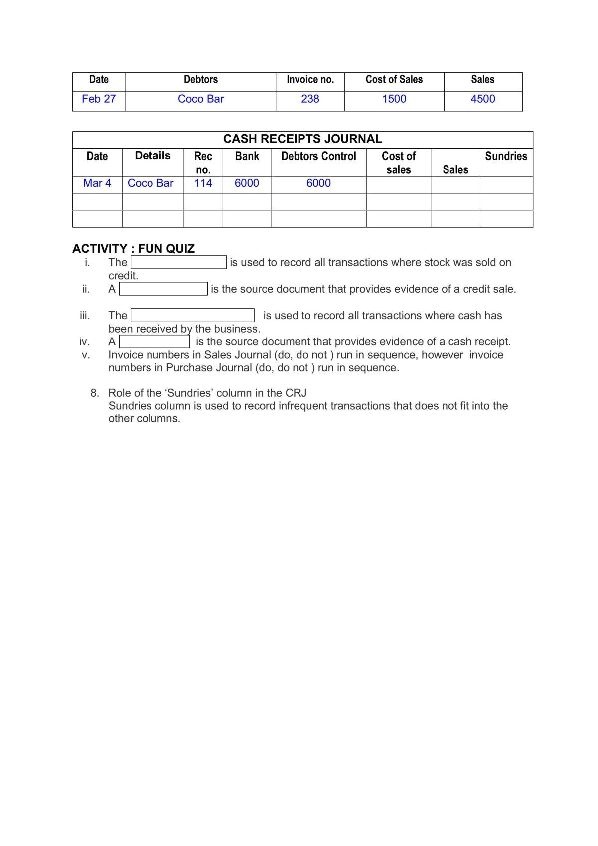 MUFY Accounting Unit 1 Notes - Page 47