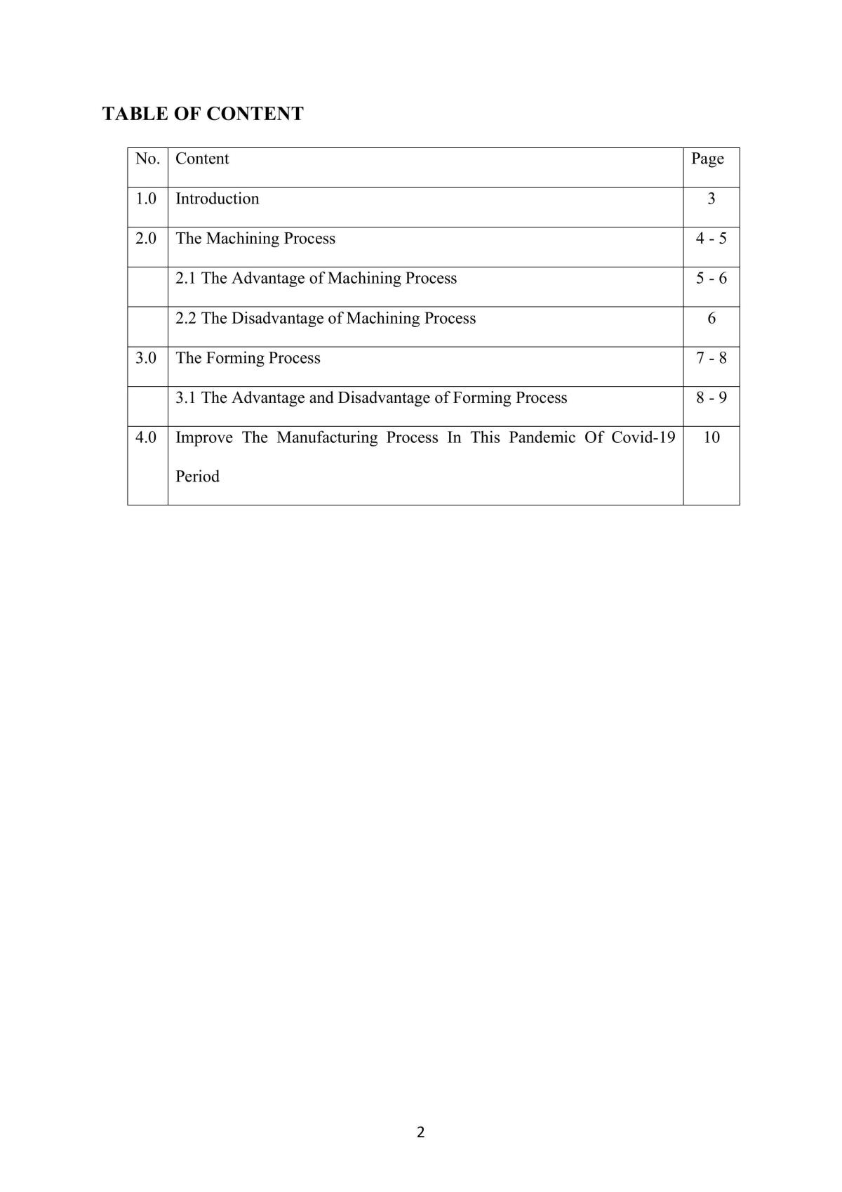 To Apply Various Methods in Manufacturing Technology - Page 2