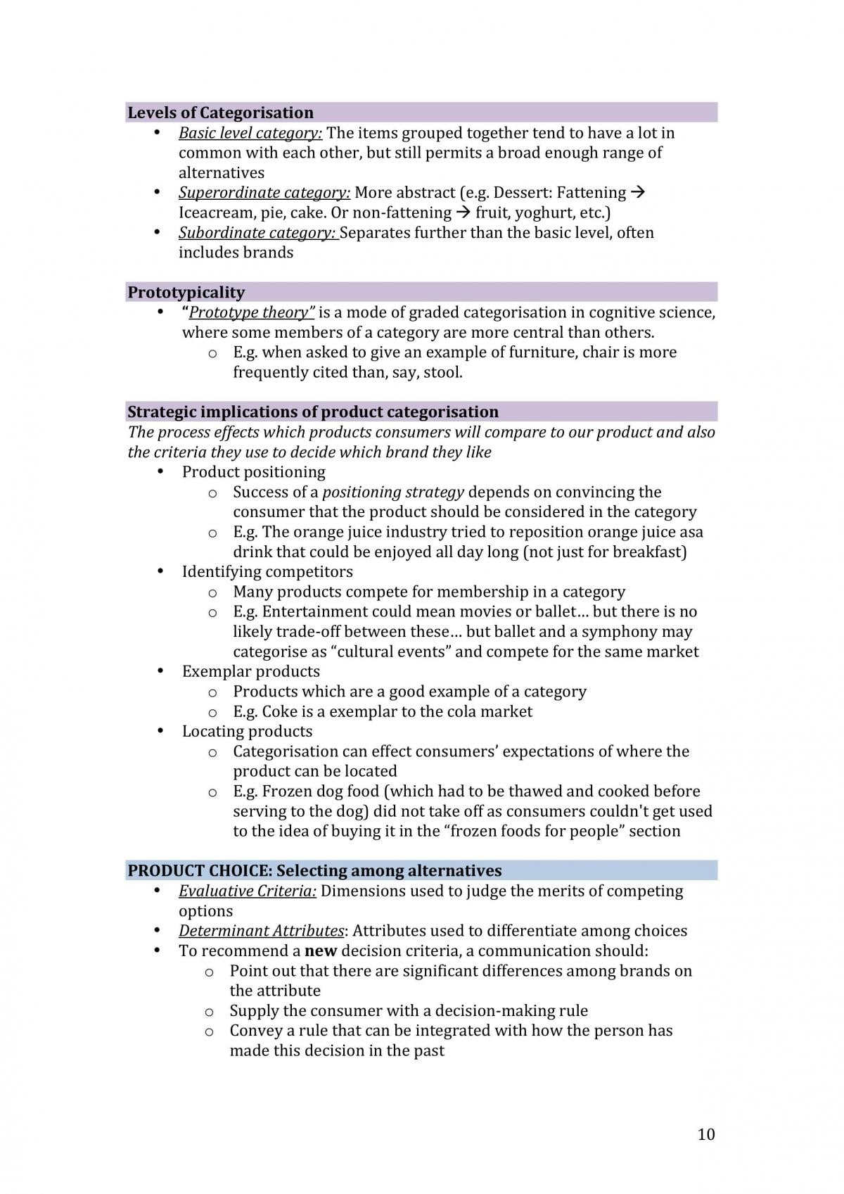 Buyer Behaviour and Analysis Study Notes - Page 10