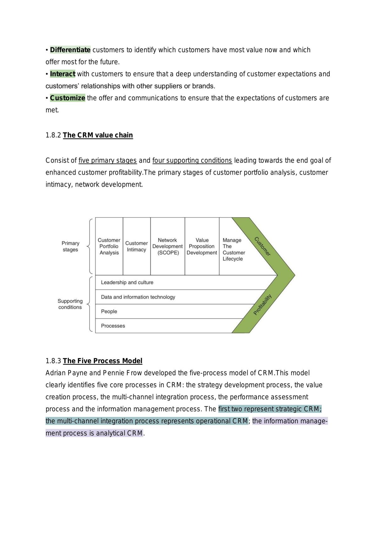 Complete Study Note- Customer Relationship Management - Page 9