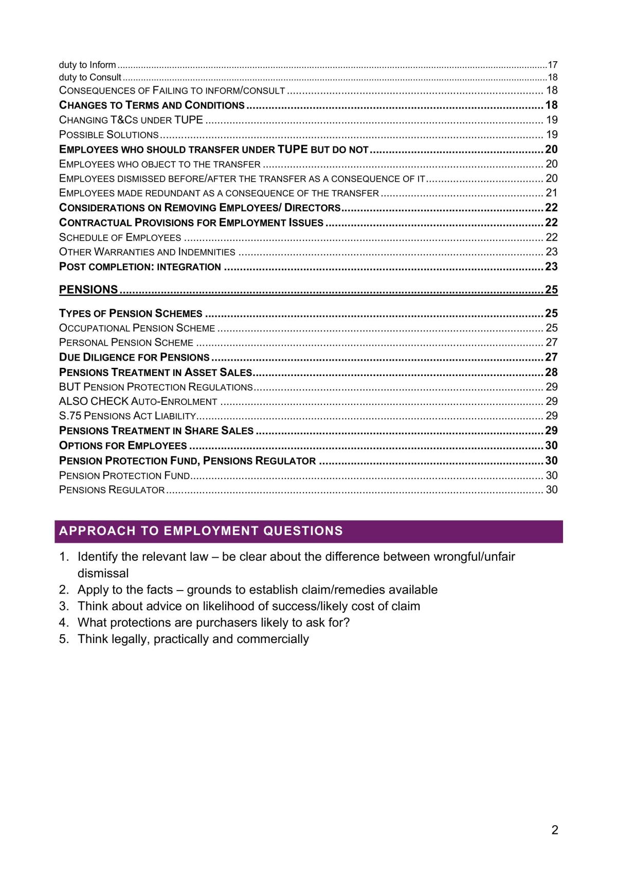 Complete Pensions & Employment Law Notes - Page 2
