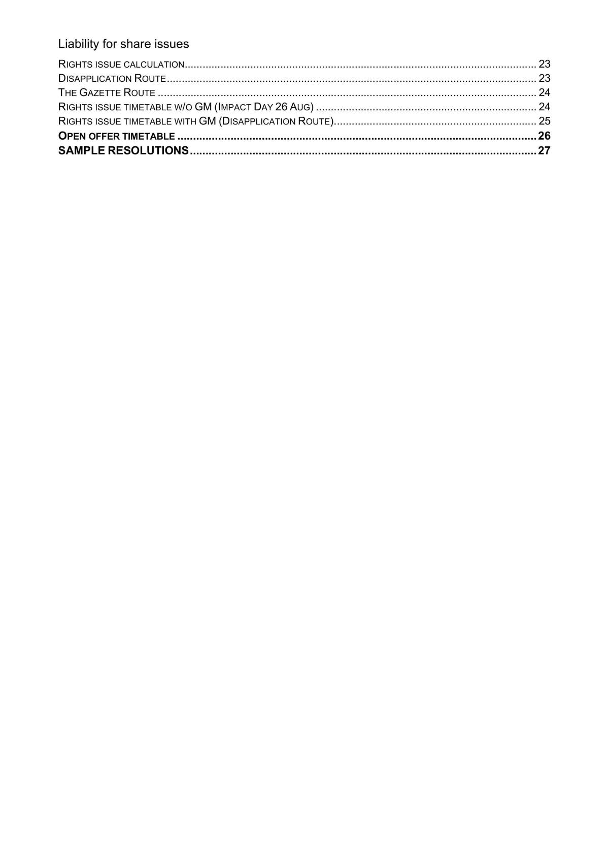 Complete Share Issues Notes - Page 2