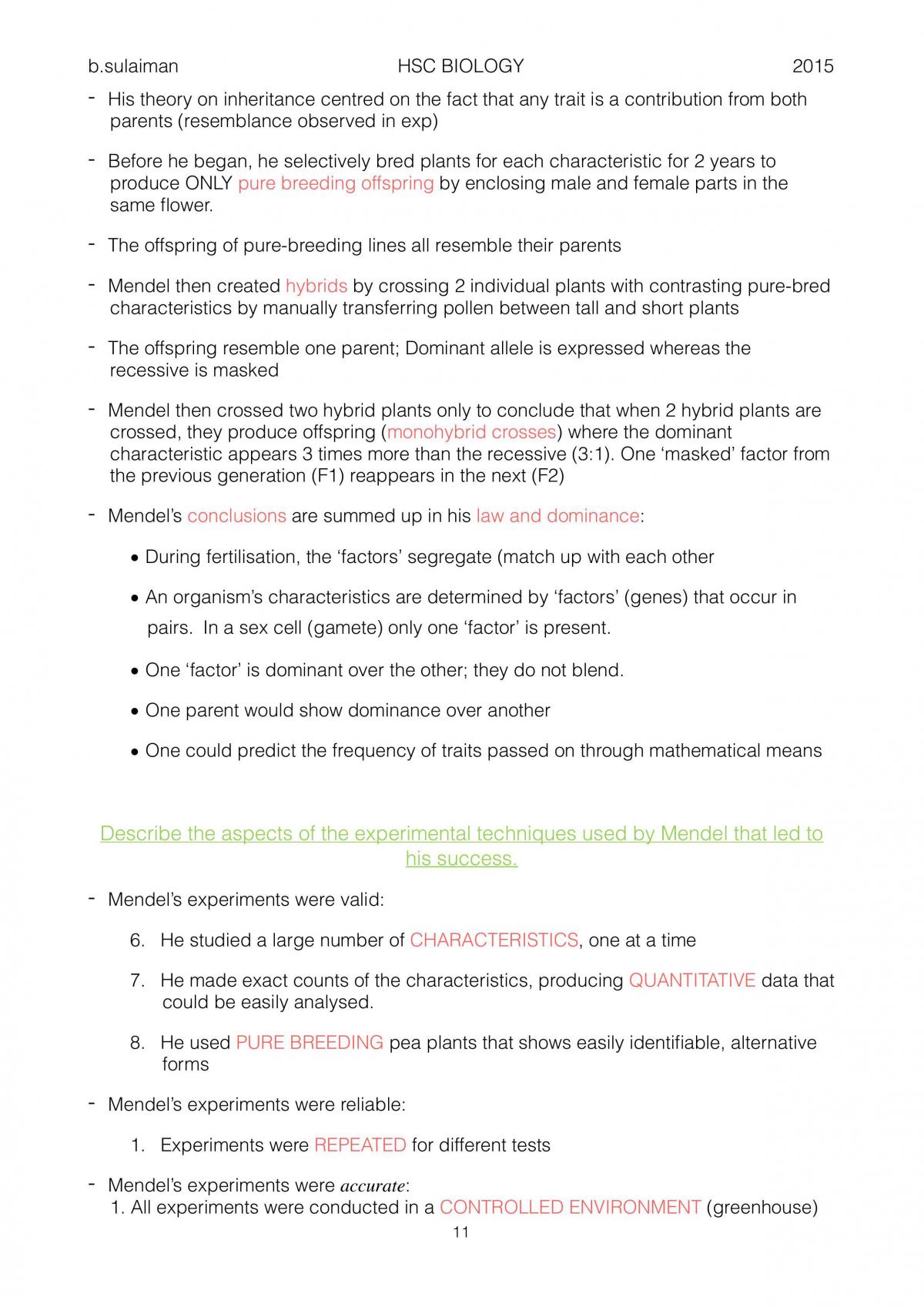 Blueprint of life - Detailed Notes - Page 11