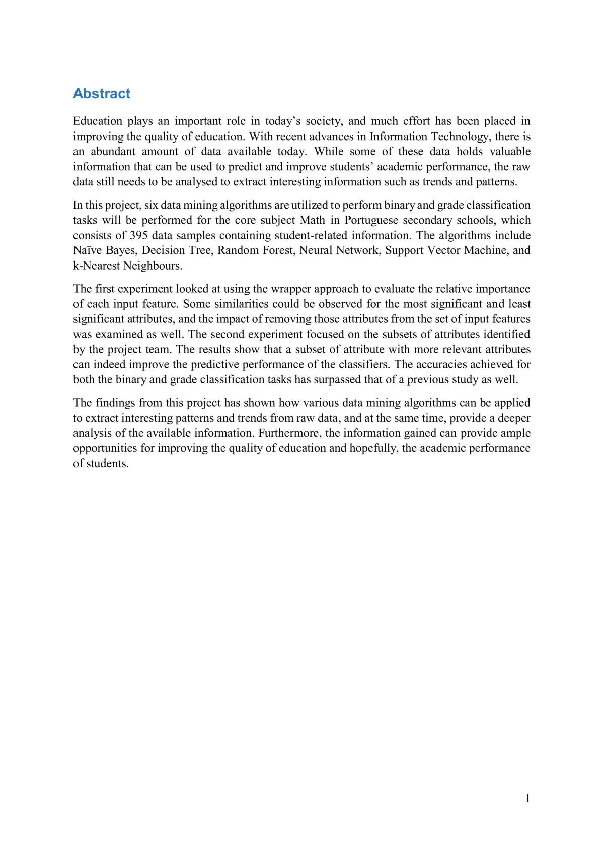 CZ4032 Group Project Report - Page 2