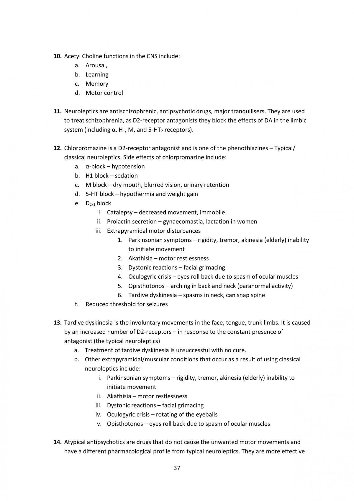 Pharmacology tutorial and weekly topic questions with complete answers - Page 37